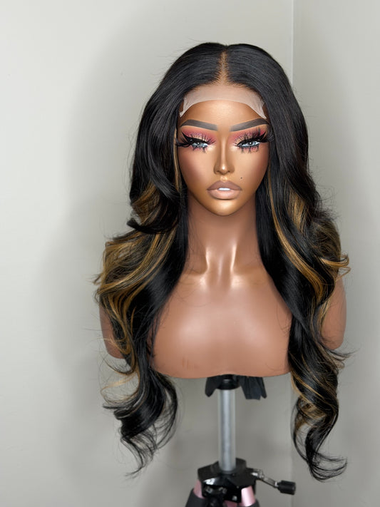 Brielle | 24” Highlighted Glueless Closure Wig (Ready to Ship)