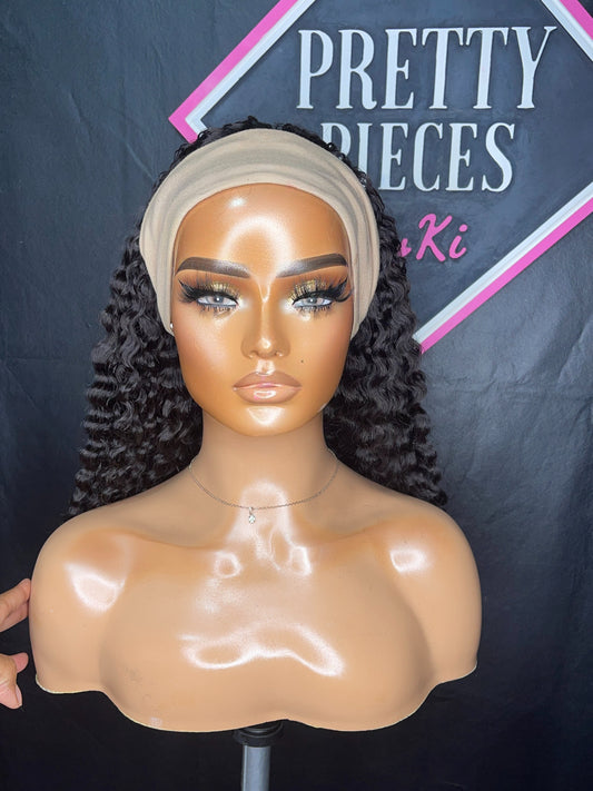 (Pre-Loved) 22” Kinky Curly Headband Wig RTS FINAL SALE