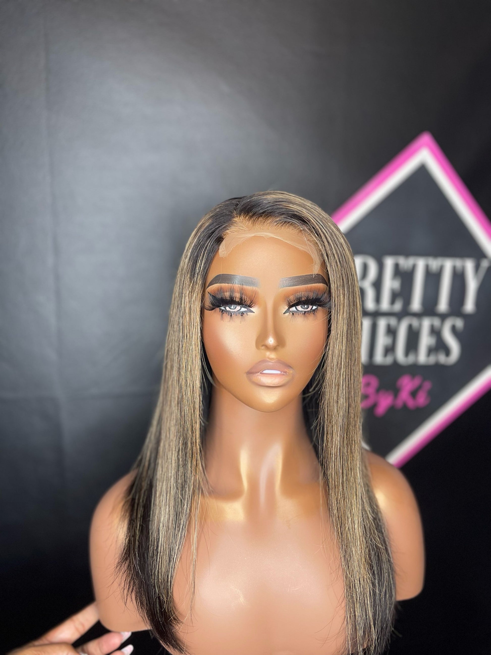 HD Lace Wigs | 14” Aylin Short Unit  (Glue less) | Pretty Pieces by Ki