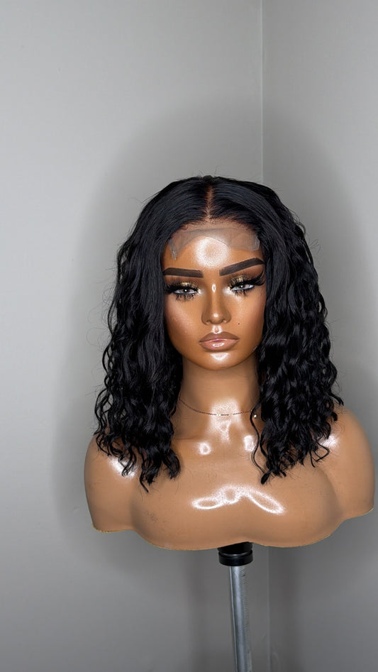 Naomi | 18” Deep Wave Glueless Closure Wig | Wand Curled (Ready to Ship)