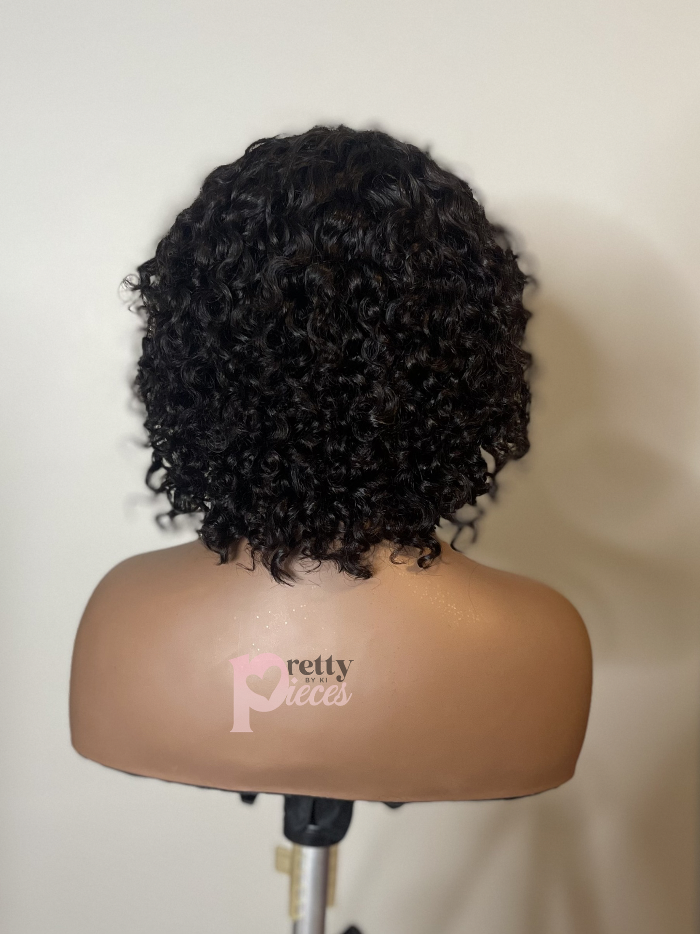 Curly Bang Full Cap Unit RTS (custom)