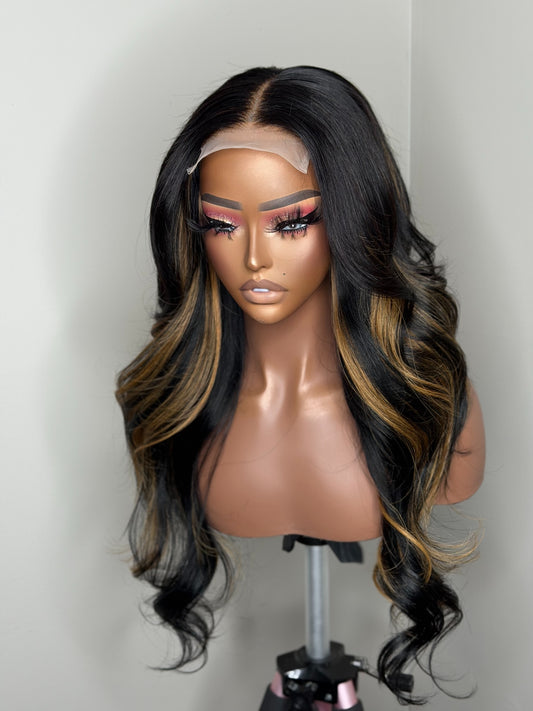 Brielle | 24” Highlighted Glueless Closure Wig (Ready to Ship)