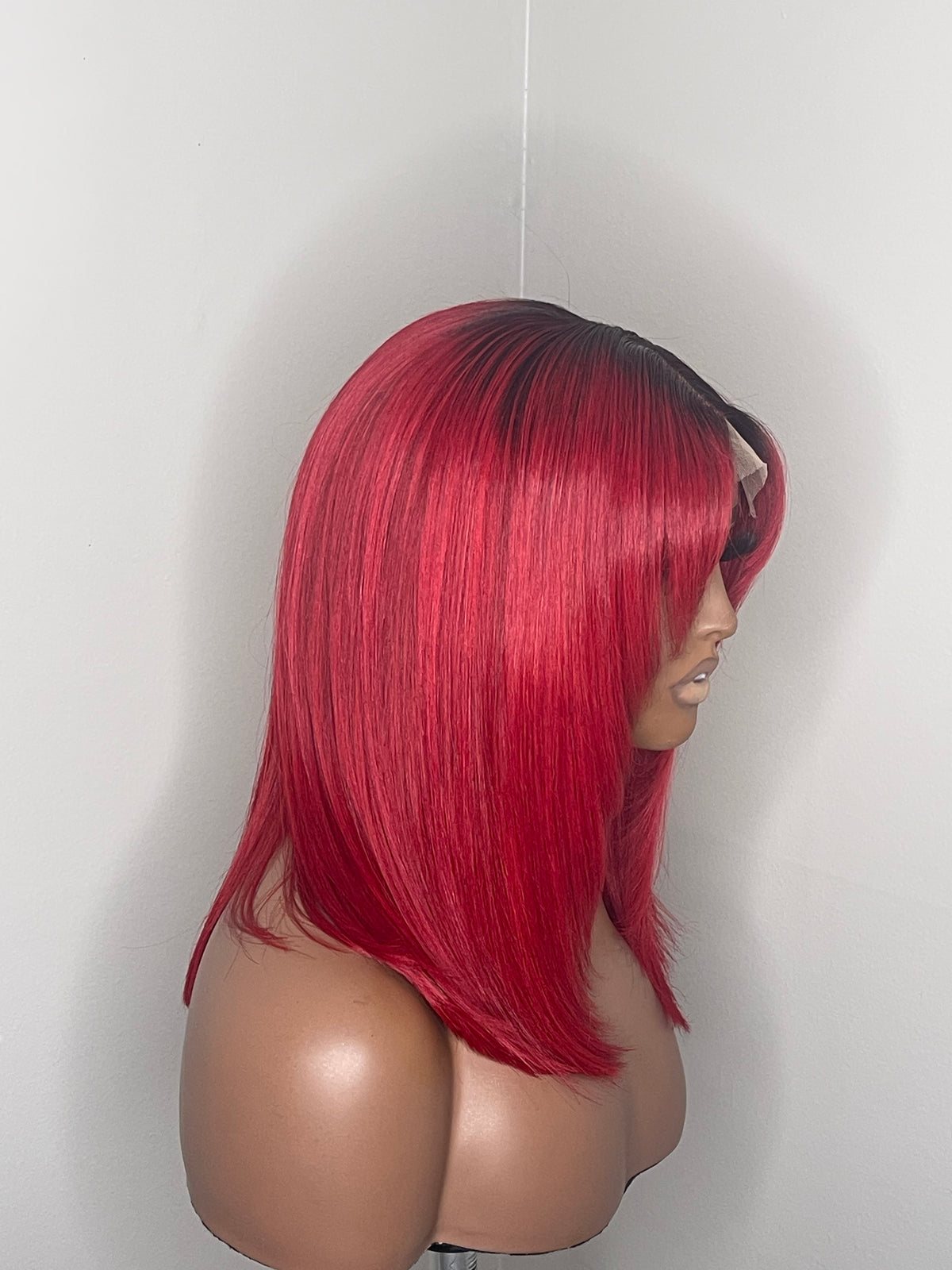 Ruby | 14” Cherry Red Body Wave Glueless Closure Wig (Ready to Ship)