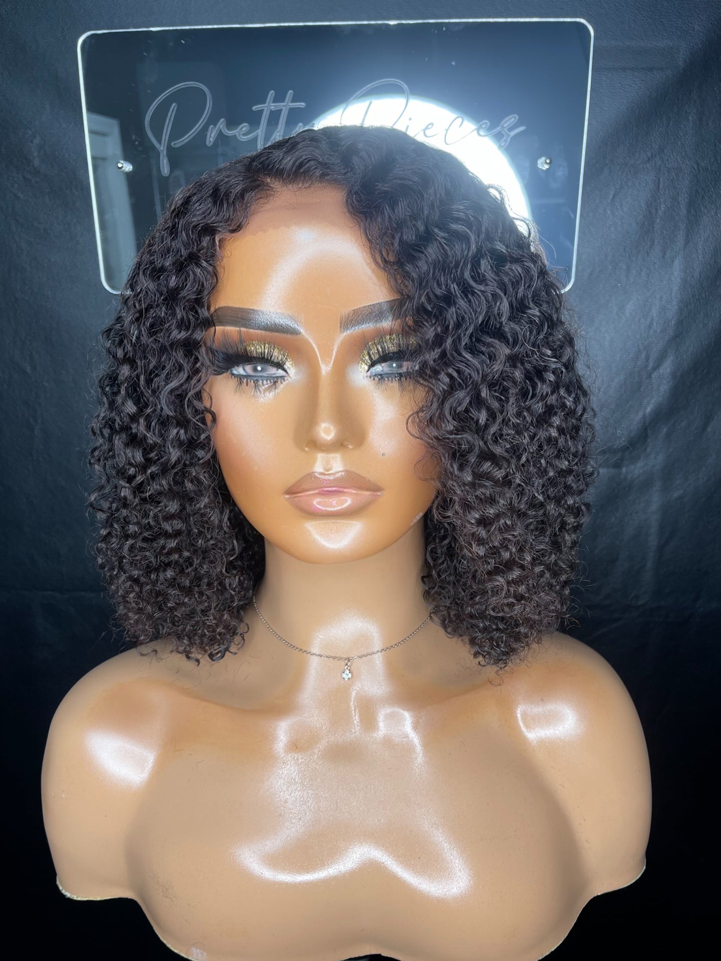 Pretty Value Pieces | 14” Kinky Curly Glueless Wig
