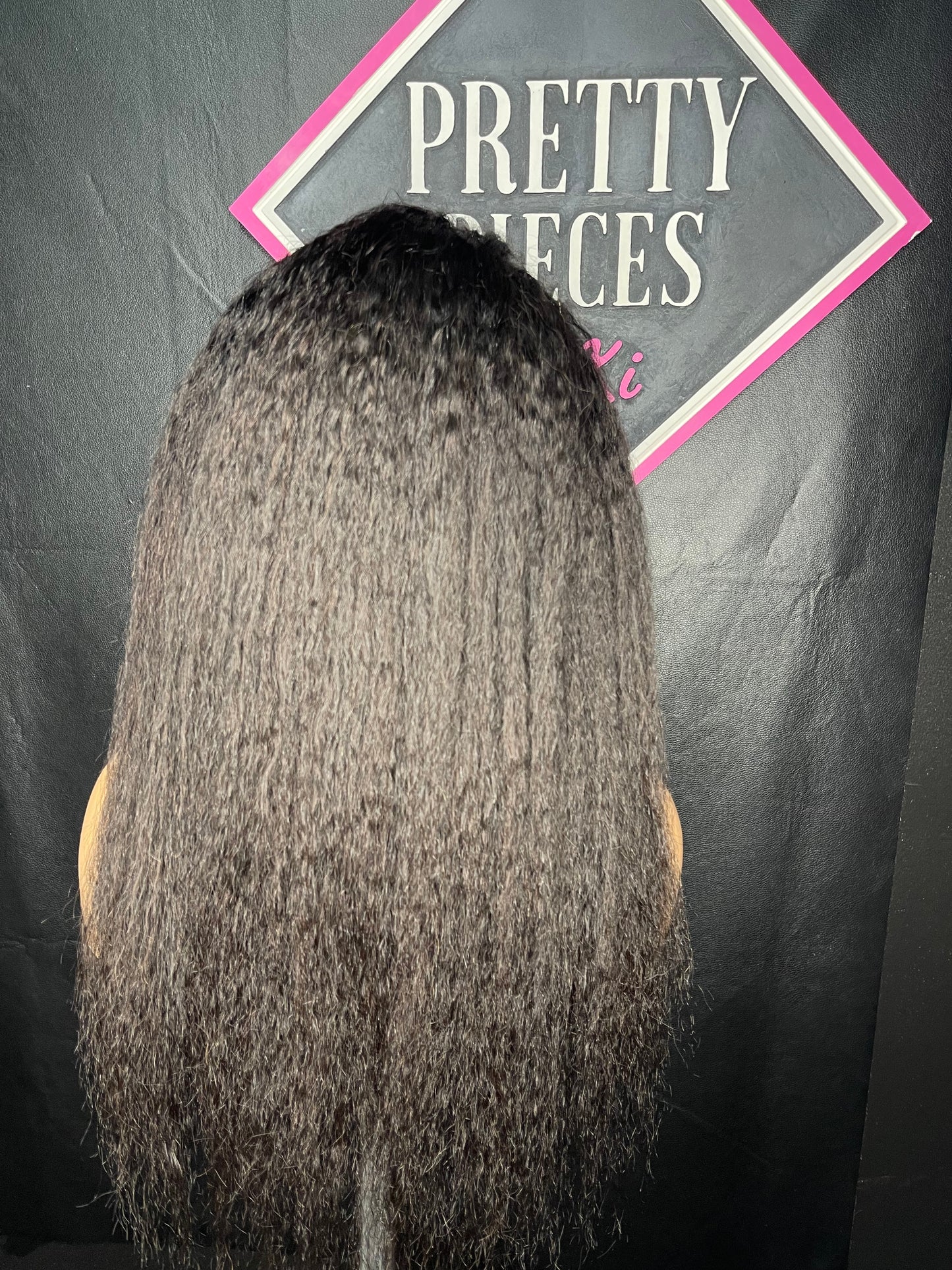 (Pre-Loved) 22” Kinky straight Headband Wig RTS FINAL SALE