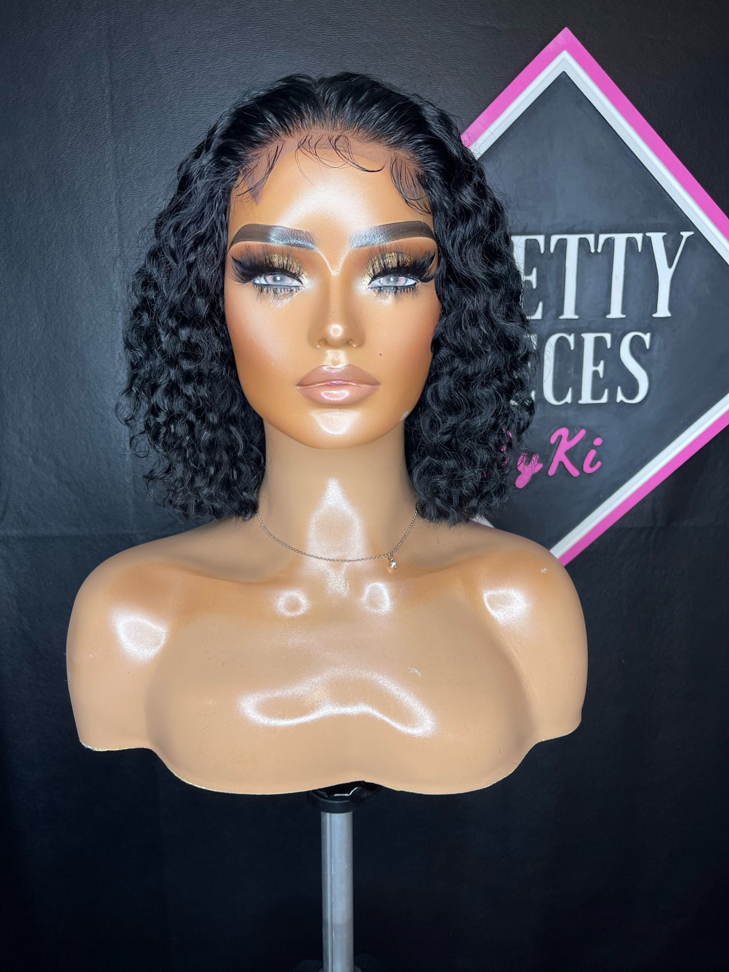 Pretty Value Pieces | 14” Kinky Curly Glueless Wig