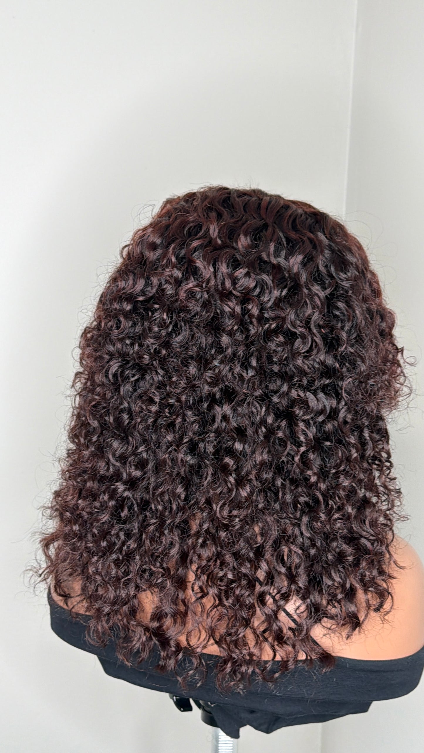 Simone | Custom Wine Kinky Curly Glueless Closure Wig (Ready to Ship)