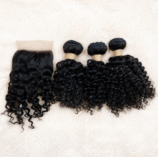Pretty Value Pieces | 14” Kinky Curly Glueless Wig