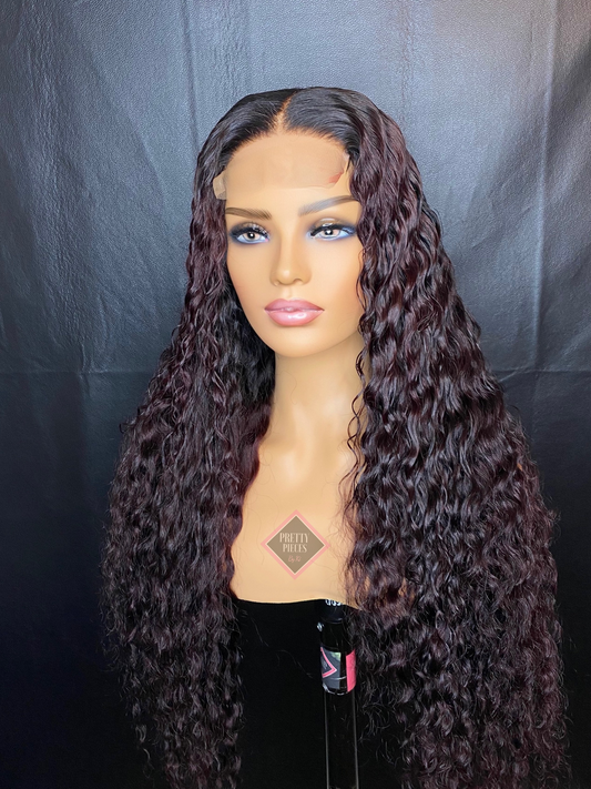 Aubrey | Custom Made Deep Auburn Deep Wave Wig